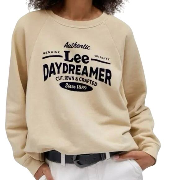 DAYDREAMER x LEE Genuine Quality Sweatshirt in Khaki Size M New w/ Tag MSRP $120 - Picture 2 of 16